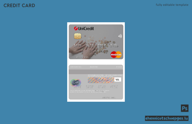 Beispielvorschau der UniCredit Bank Mastercard Italien